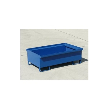 Záchytná vana pro 2 sudy bez roštu 1200x800x405 mm lakovaná